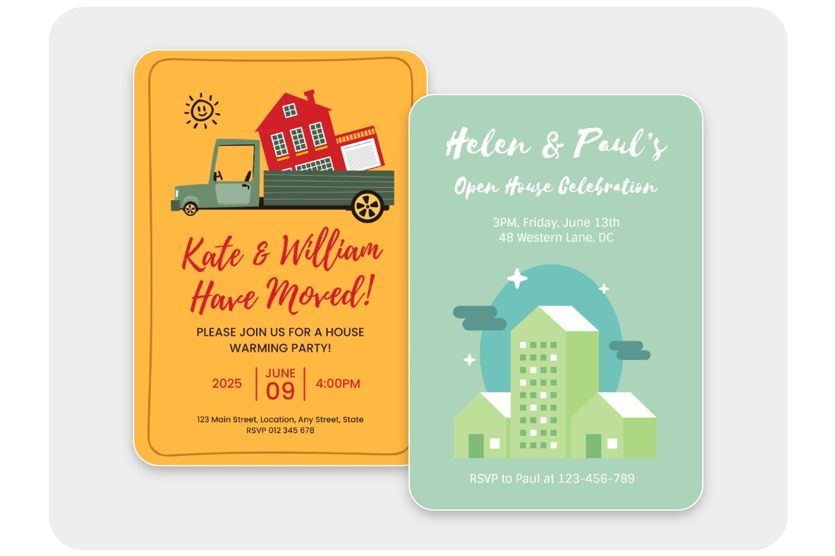 Fotor housewarming invitation templates