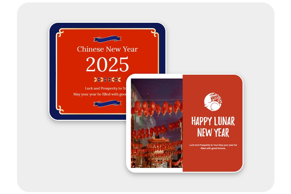 Fotor lunar new year facebook post templates