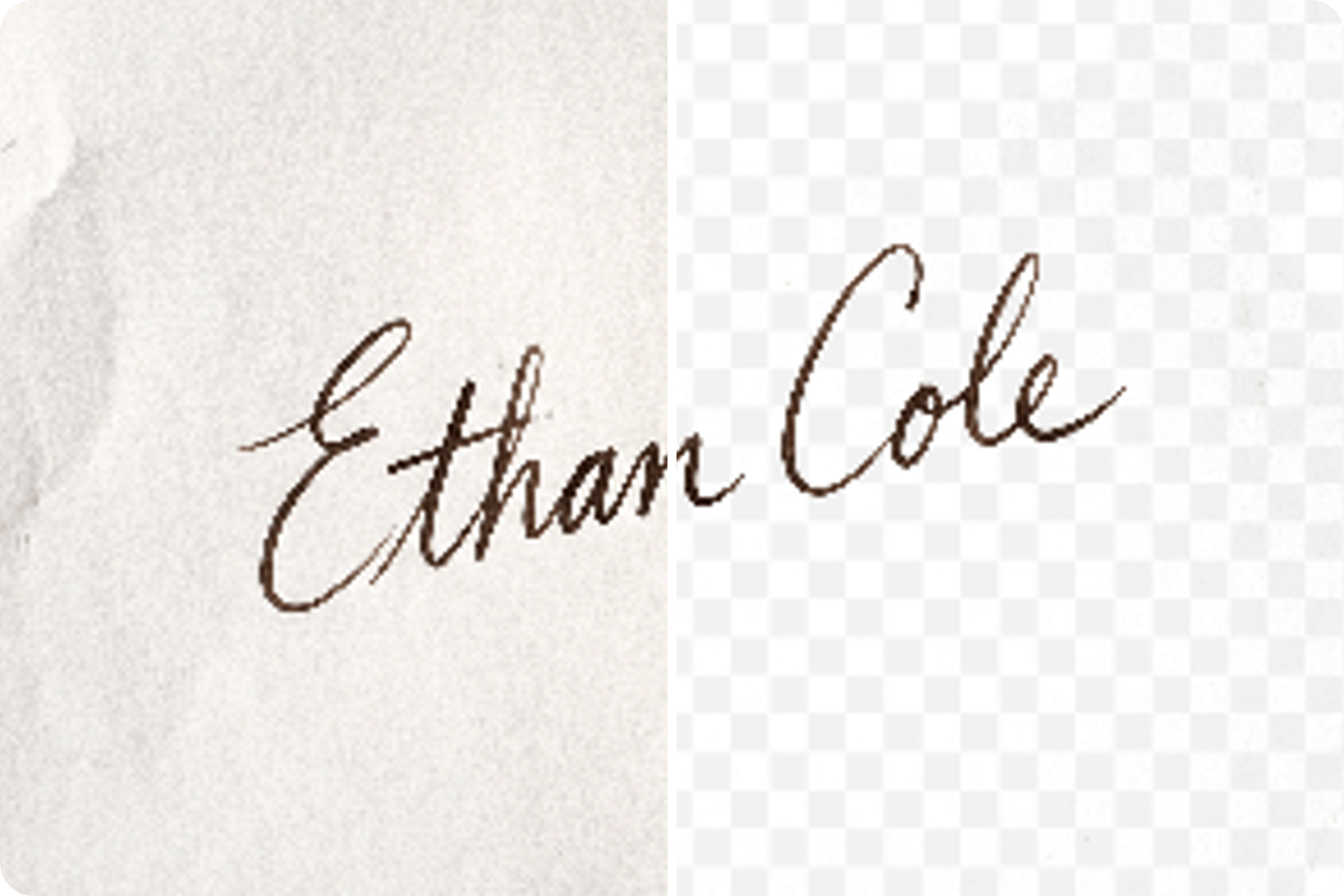 Fotor make signature transparent background with clean edges