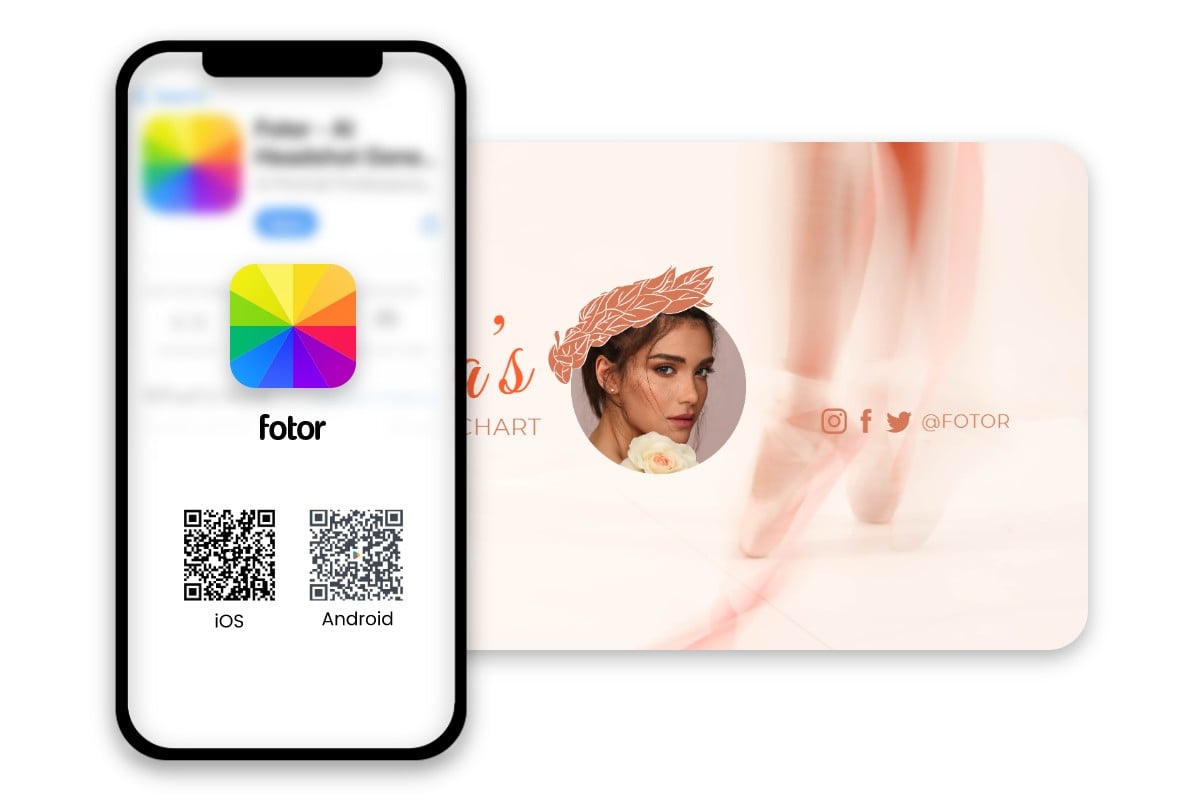 Fotor mobile app for youtube banner maker