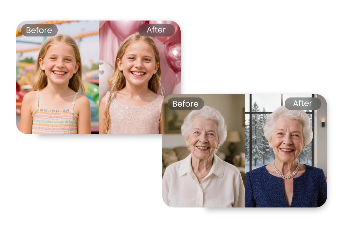 Fotor realistic avatars for kids adults and seniors