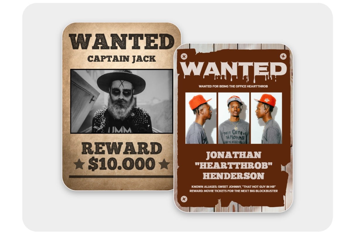 Fotor wanted poster templates