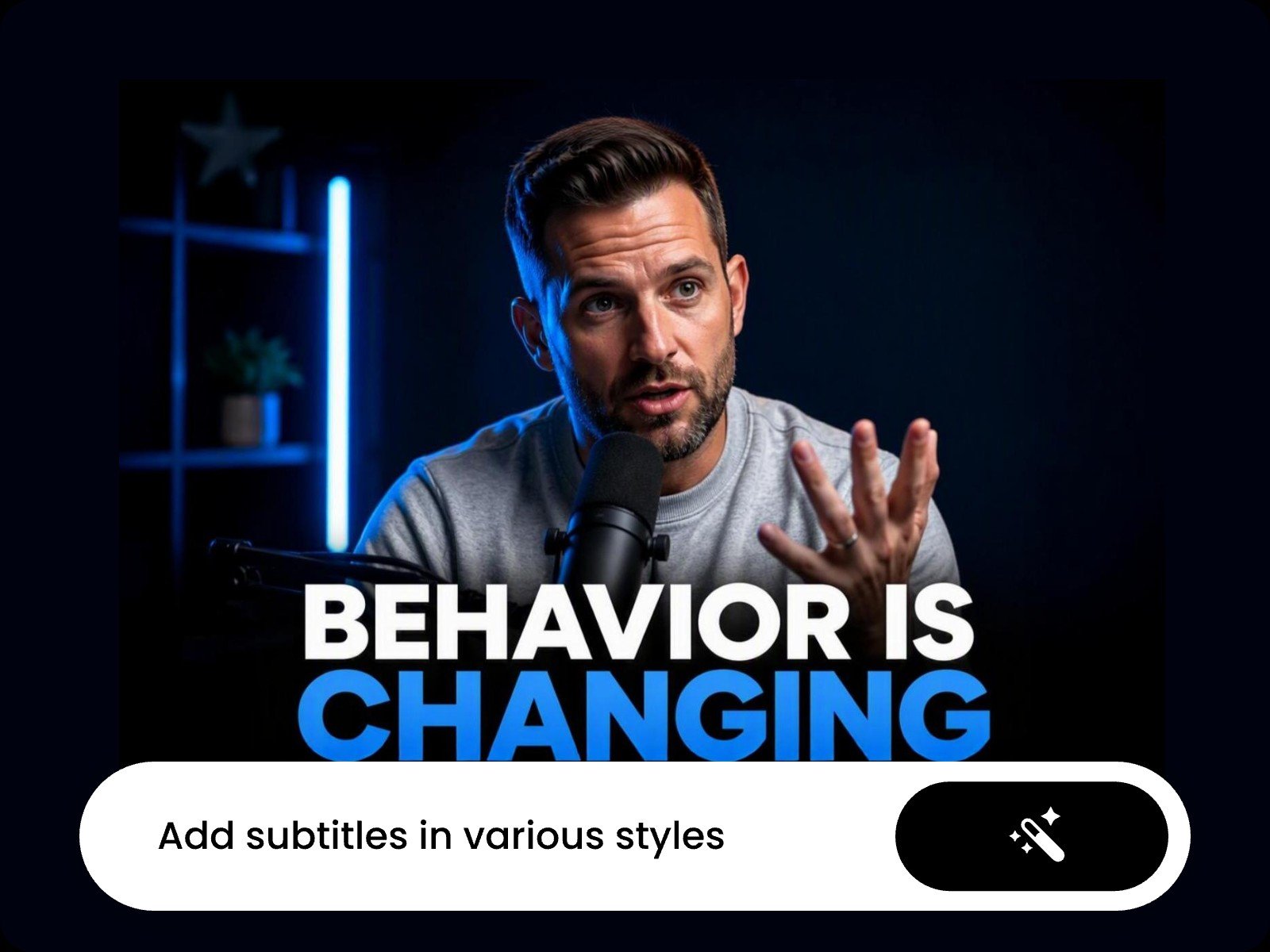 Fotors long video to shorts converter can automatically add subtitles to video