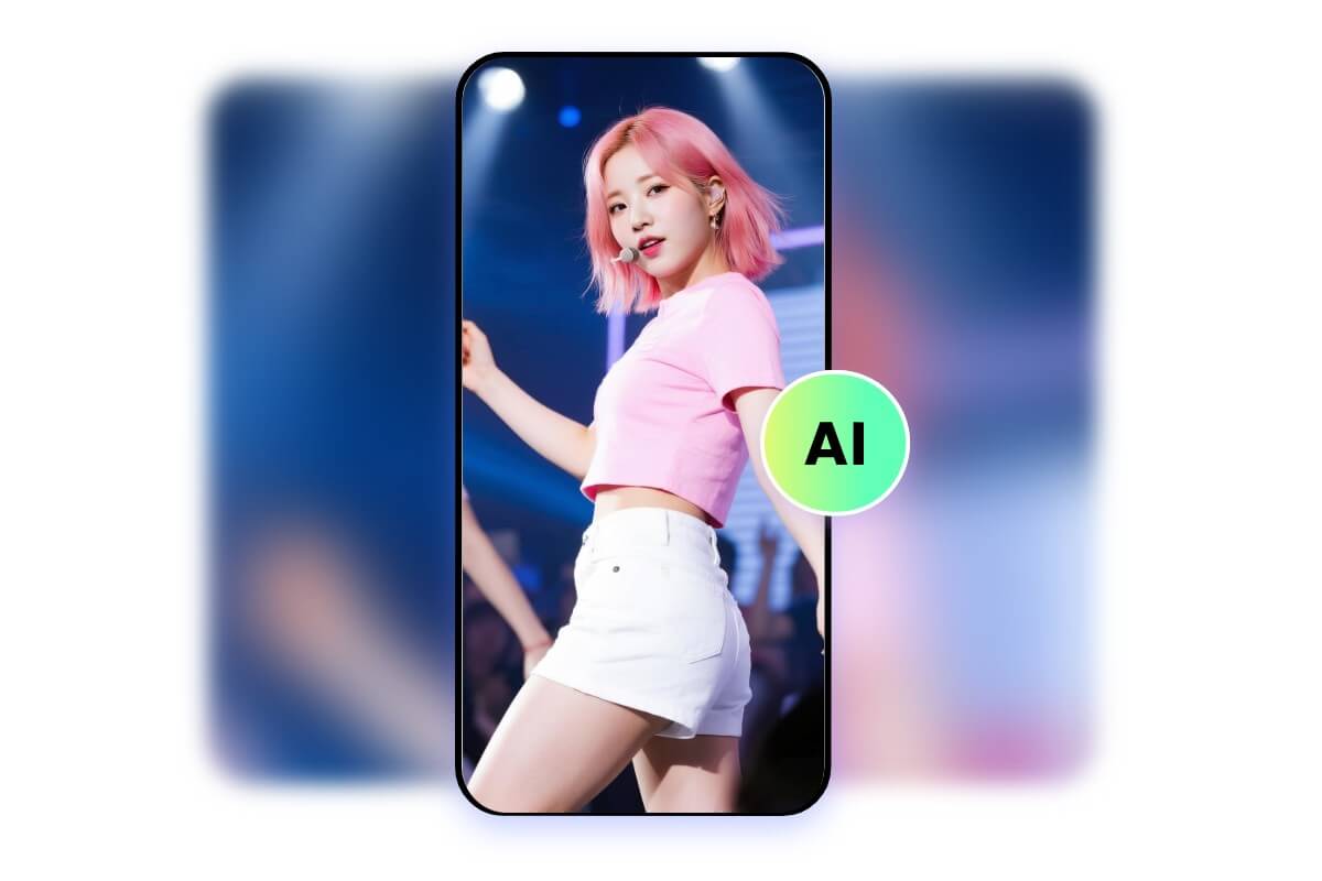 Generate a kpop song with ai on a mobile app