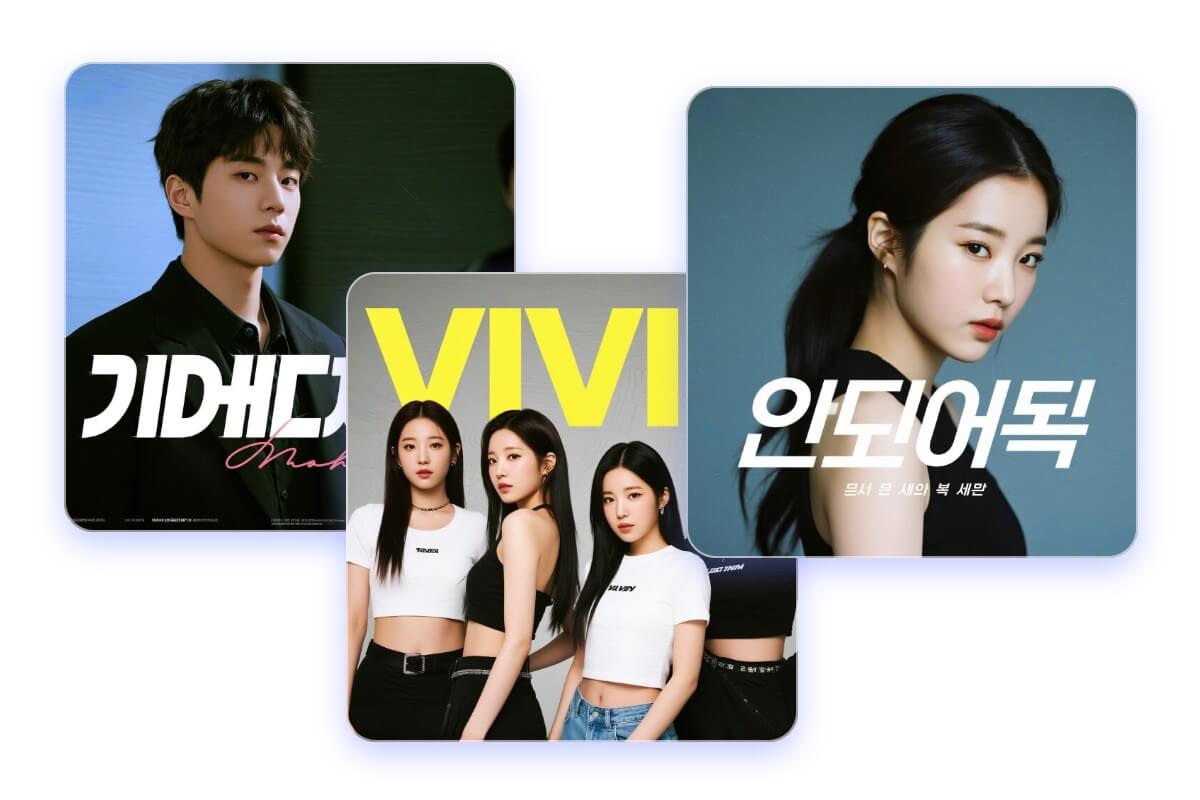 Generate a music cover for your ai kpop song