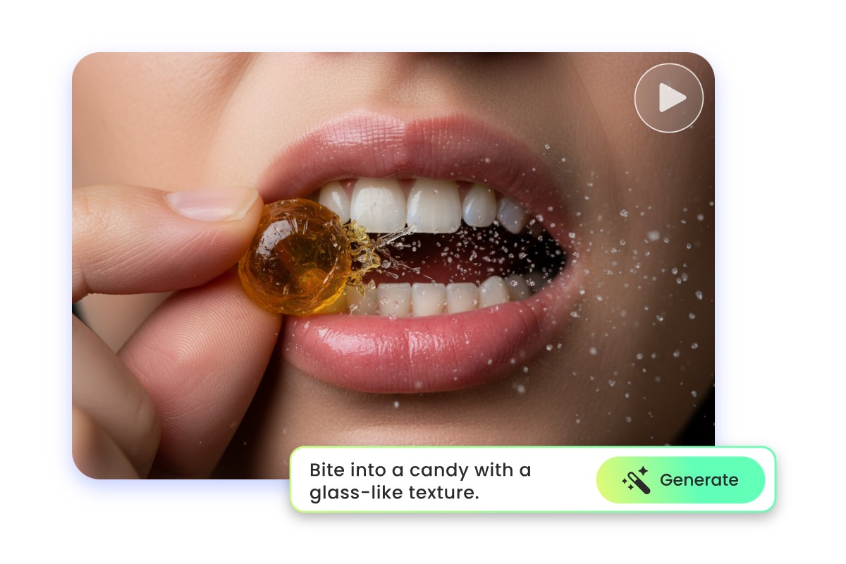 Generate ai asmr video with a text prompt