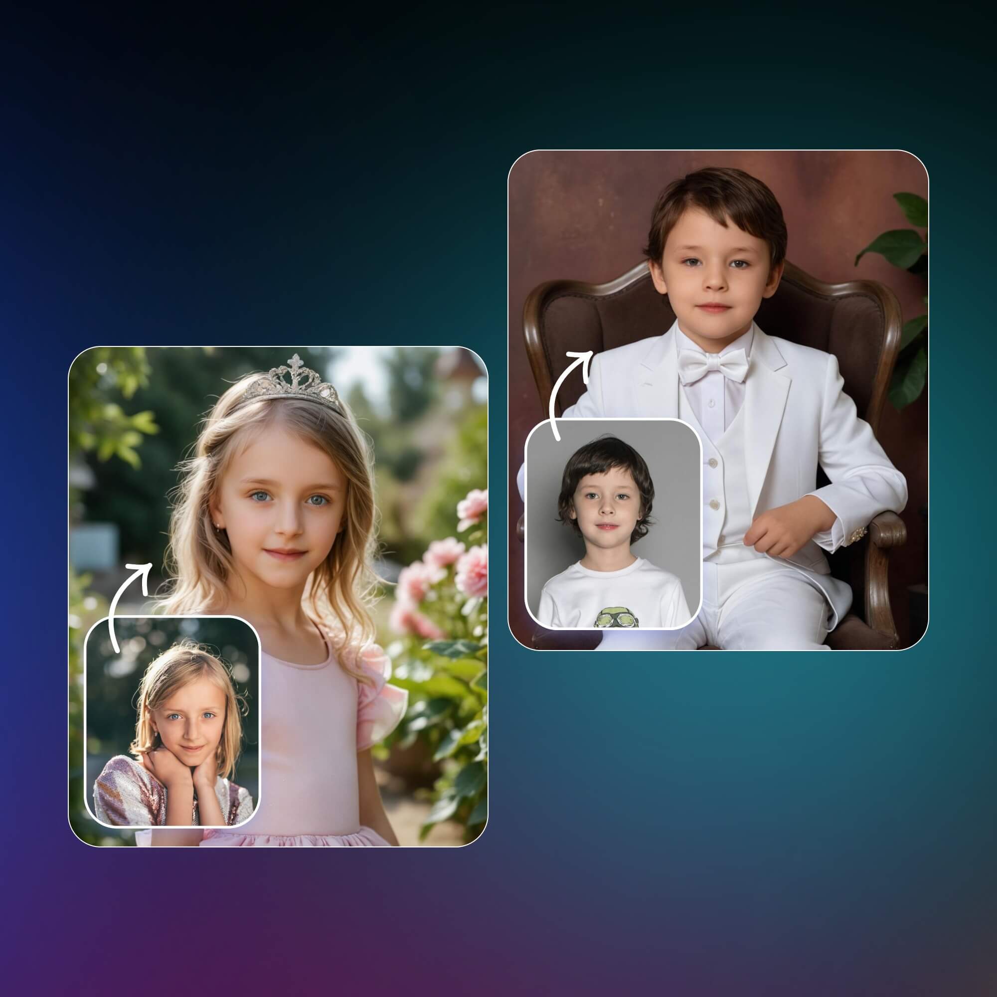 Générer des avatars IA pour un garçon et une fille