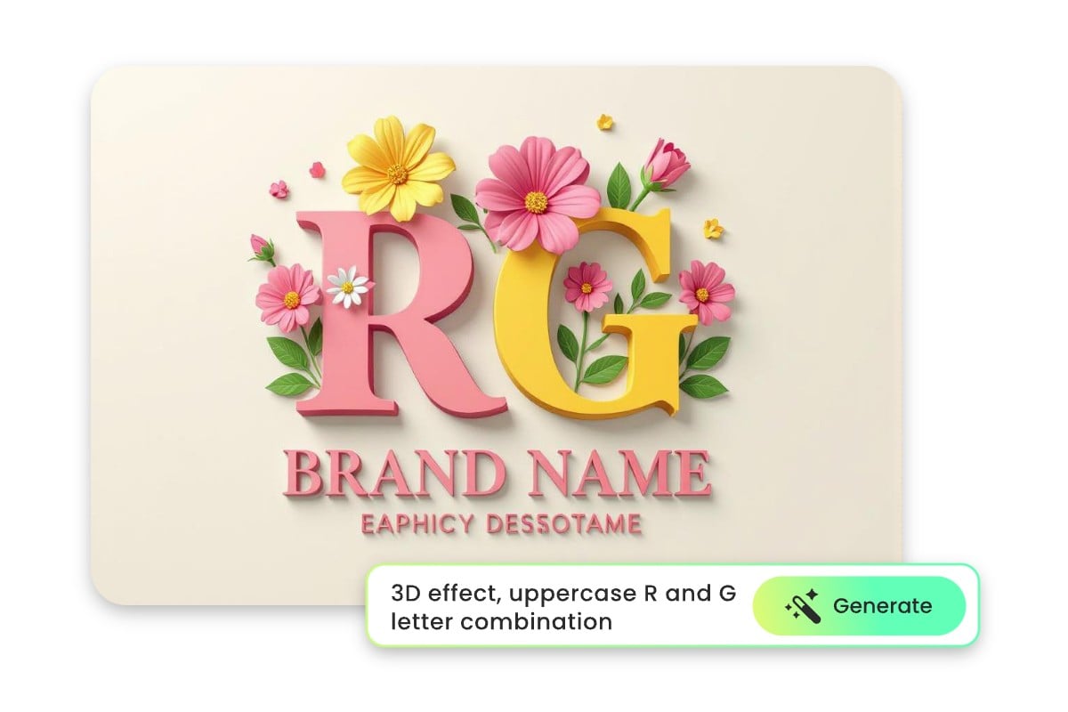 Generate ai monogram with fotor monogram maker