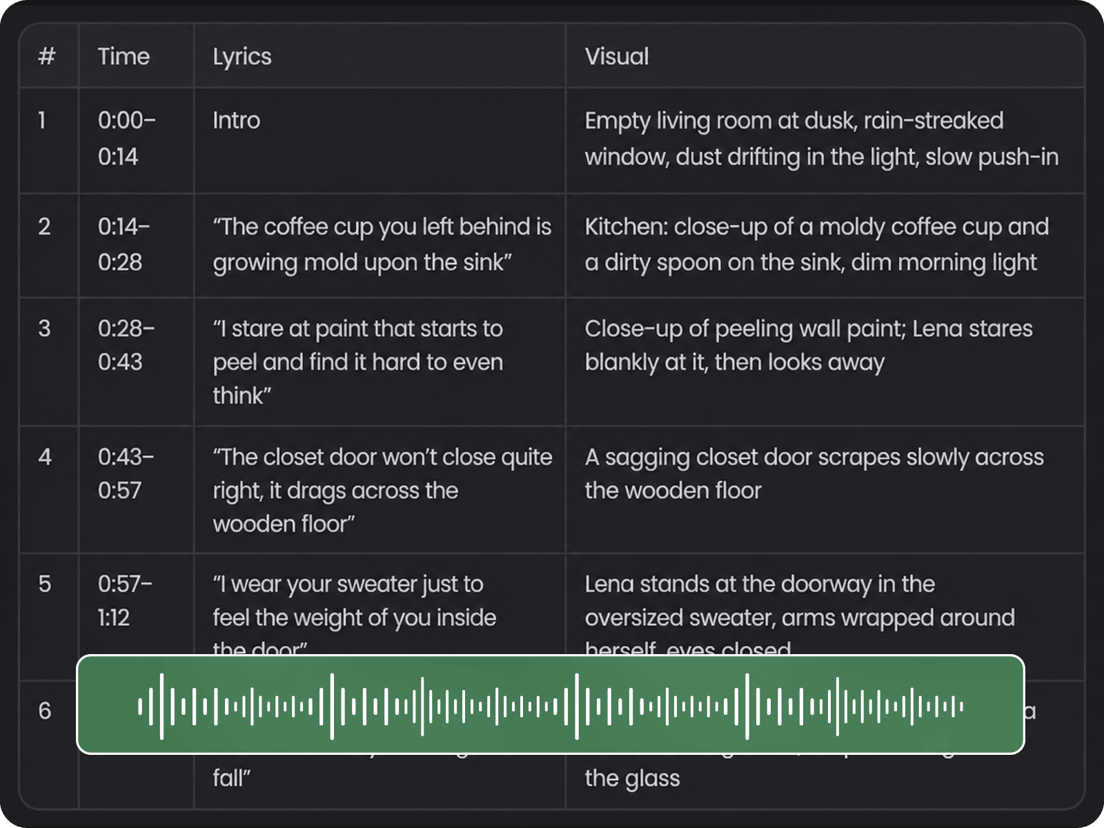 Generate an ai script from your uploaded audio file
