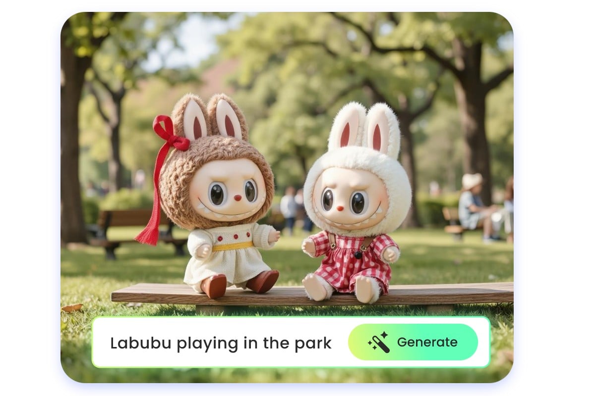 Kreative Labubu-Figur aus Text generieren
