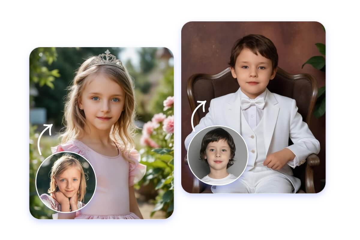 Generate different profile photos for boys and girls