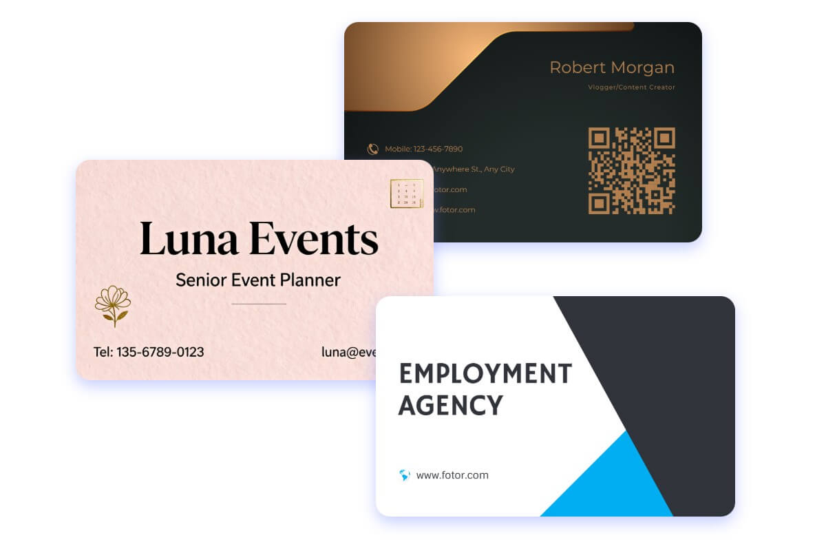 Generate different types of ai business cards