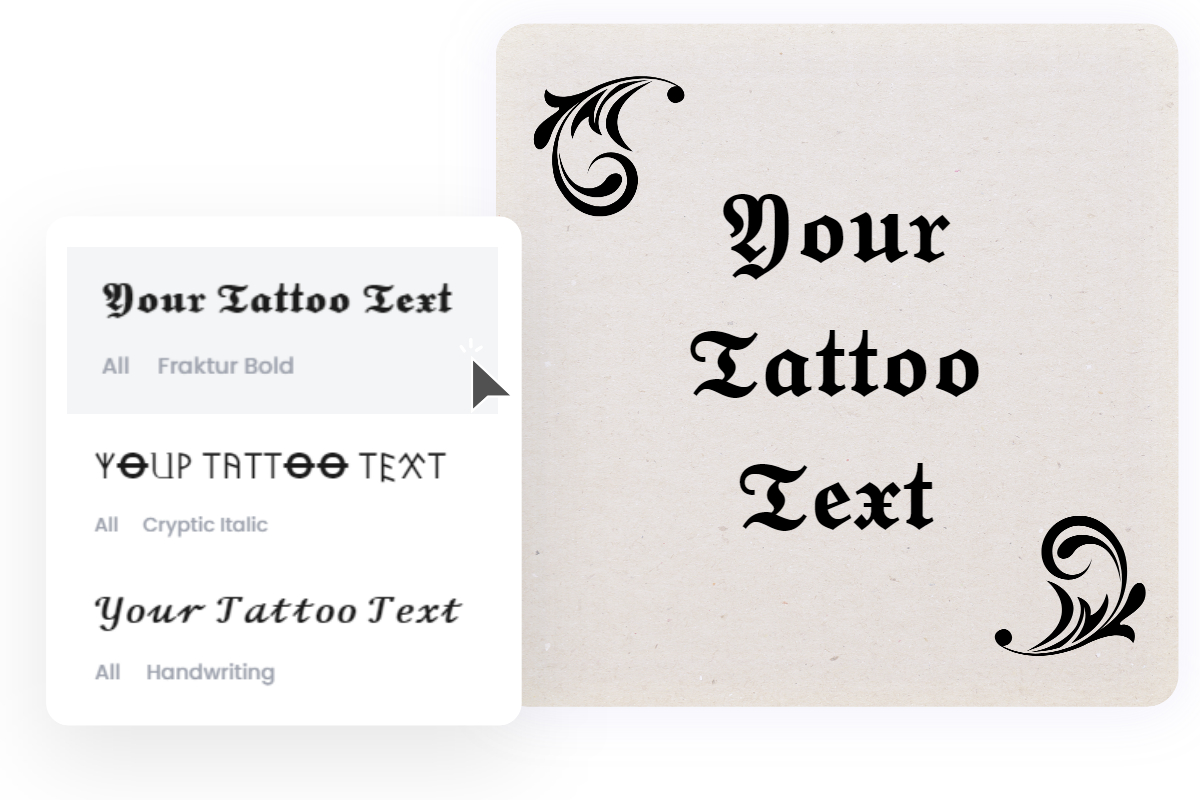 Fake Tattoo Generator Photos