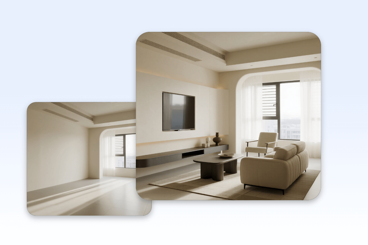 建築向けリアル内装模型の生成