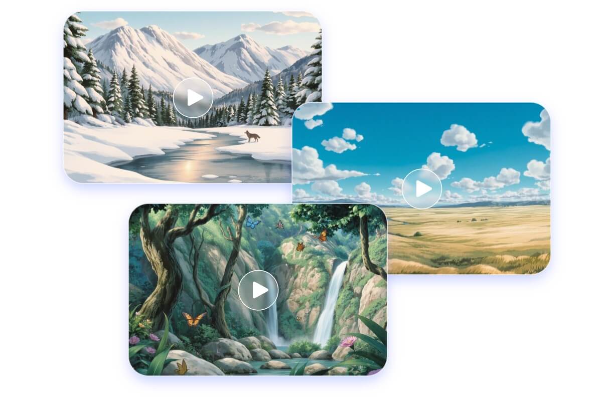 Generator ghibli landscrop video