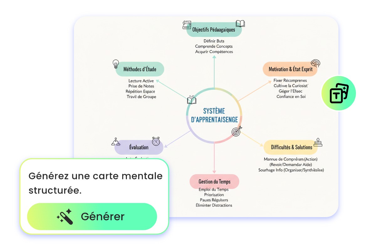 Generer une carte mentale ia a partir de texte