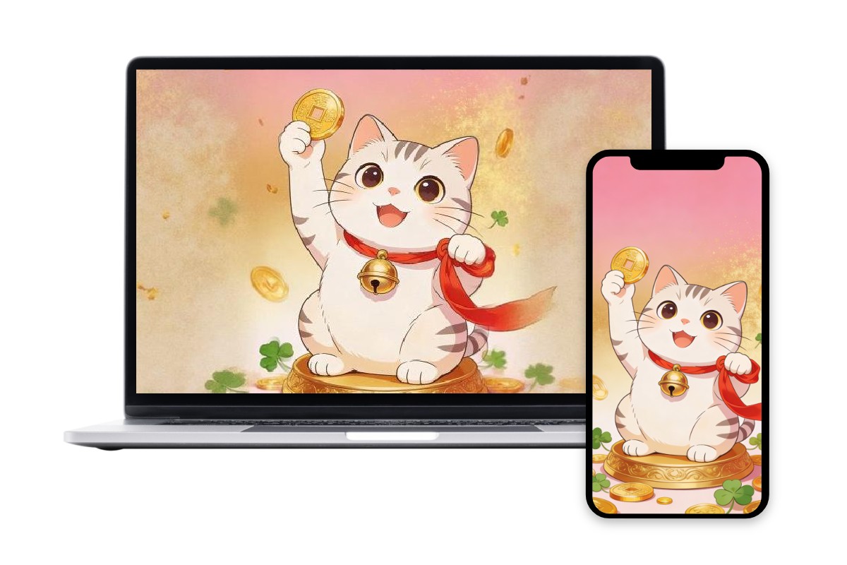 スマホ・PC両対応！金運壁紙アプリ