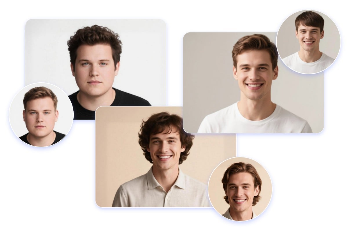 Hairstyle changer for multiple face shapes