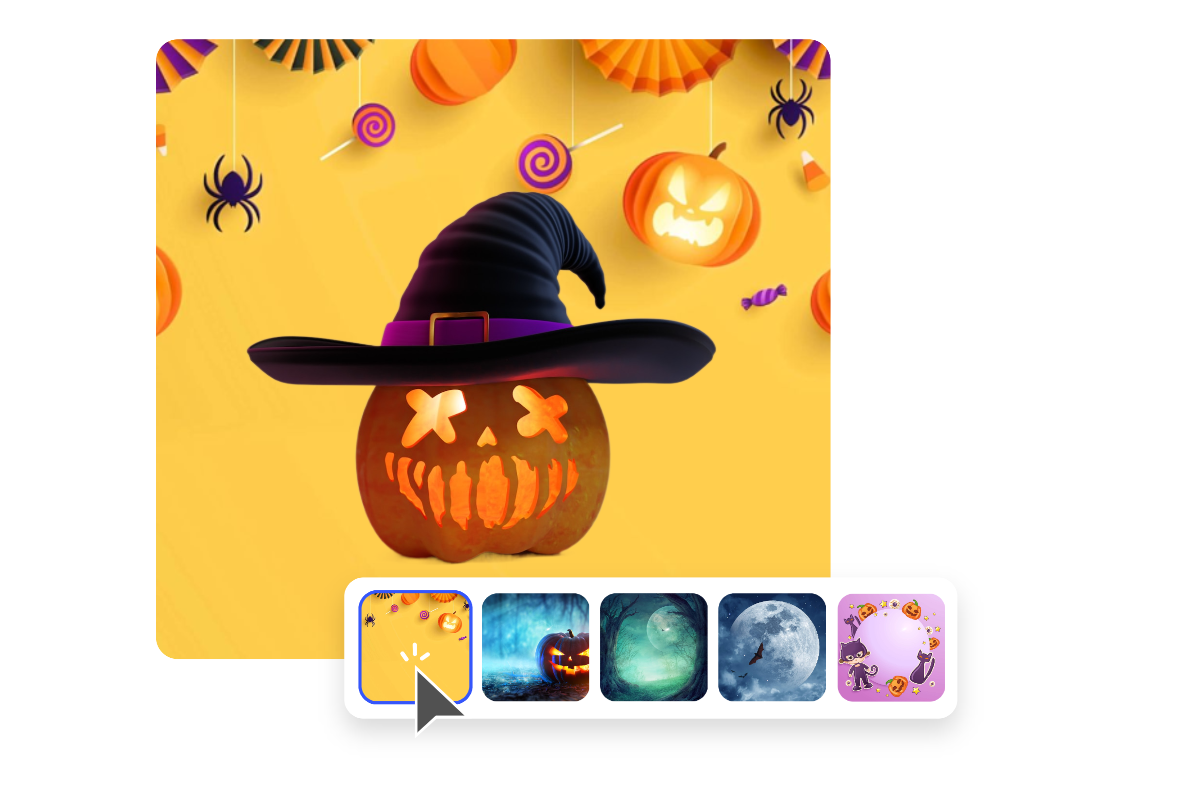 Halloween background used in merchandise and products