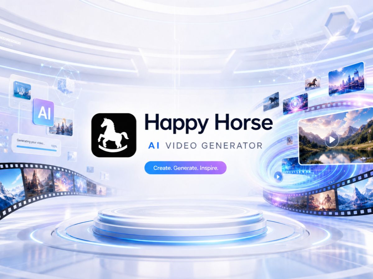 Happy horse concept image
