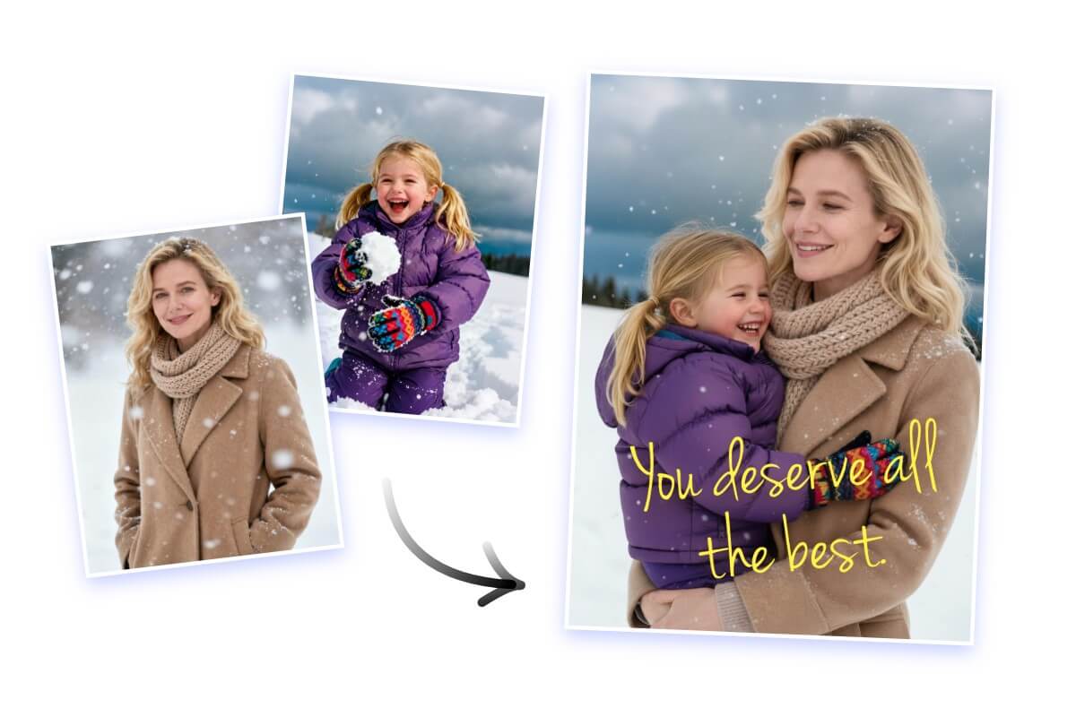 Heal and encourage yourself by creating a photo of hugging your younger self