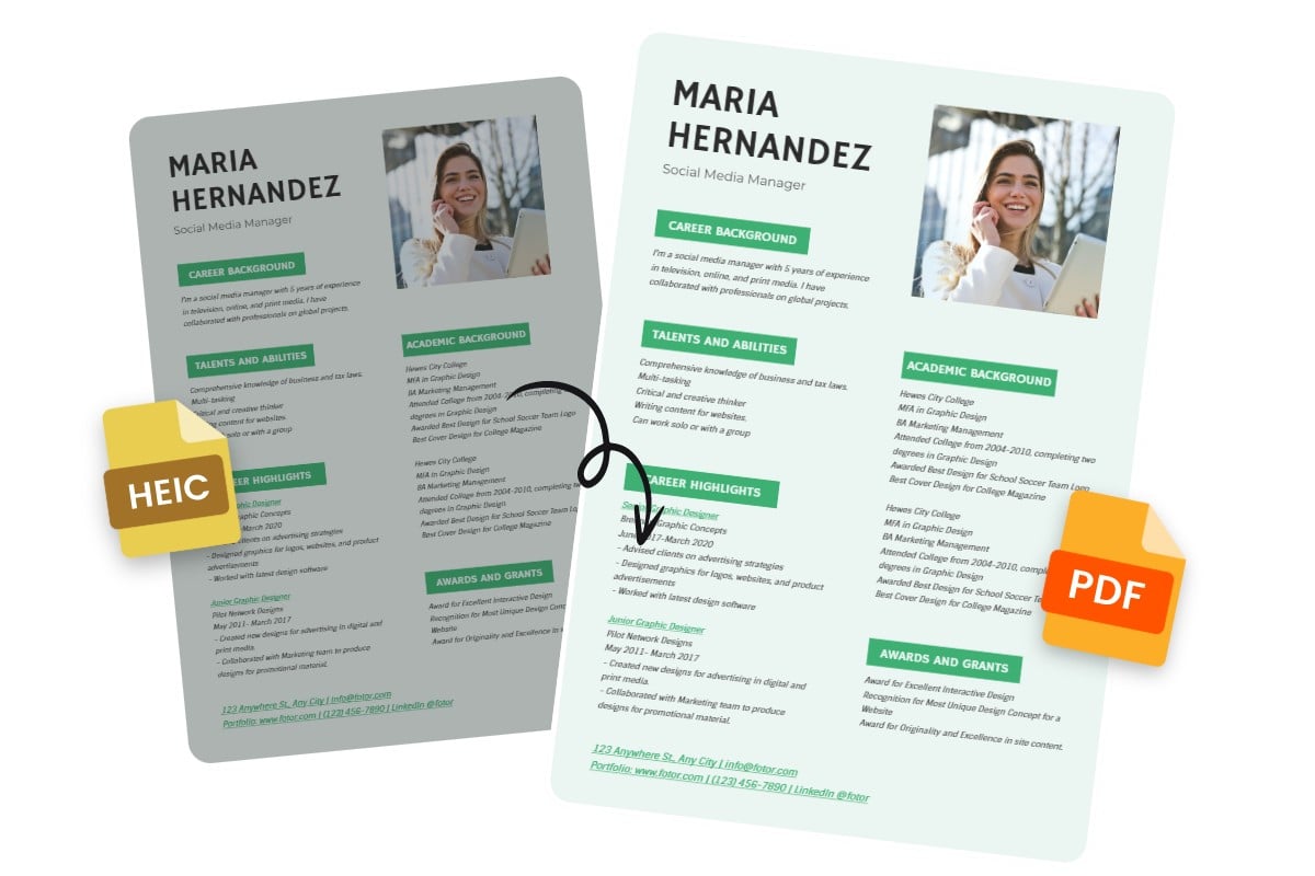 Heic to pdf convert heic to pdf online for free fotor