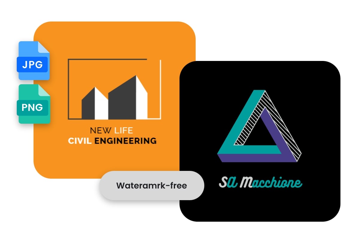 High quality and watermark free 3d logos in jpg or png format