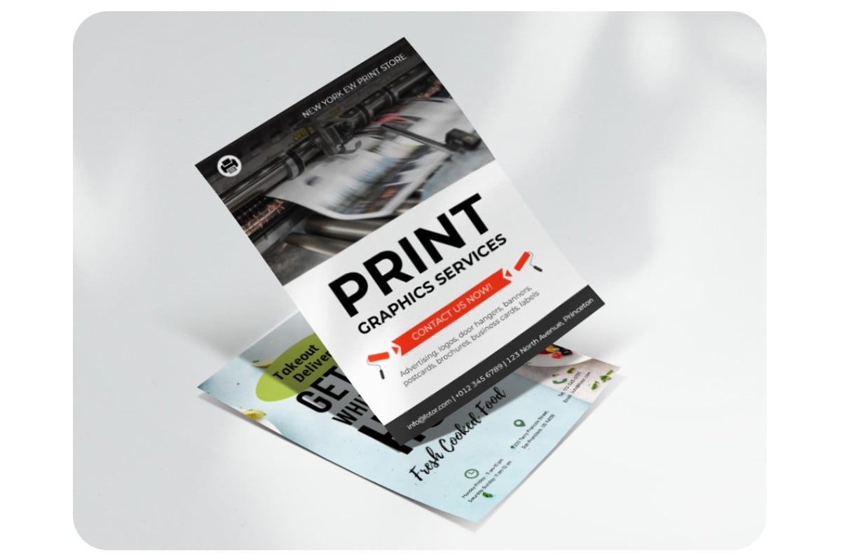 High quality flyer printing