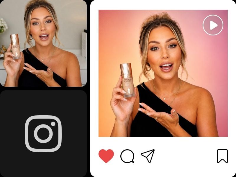 Hintergrund aus einem social media video entfernen und einen passenden hintergrund ersetzen