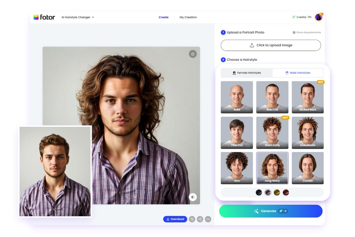 メンズ似合う髪型診断の使い方