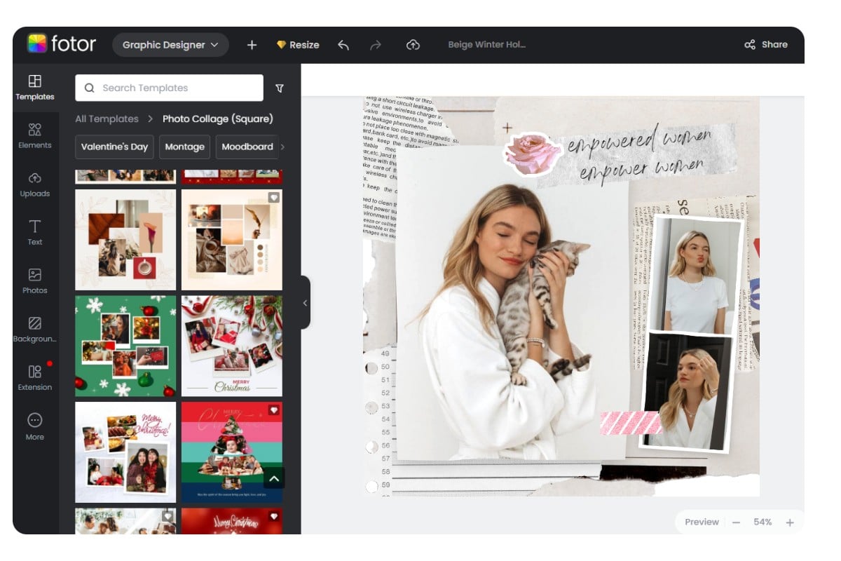 How to create a photo montage