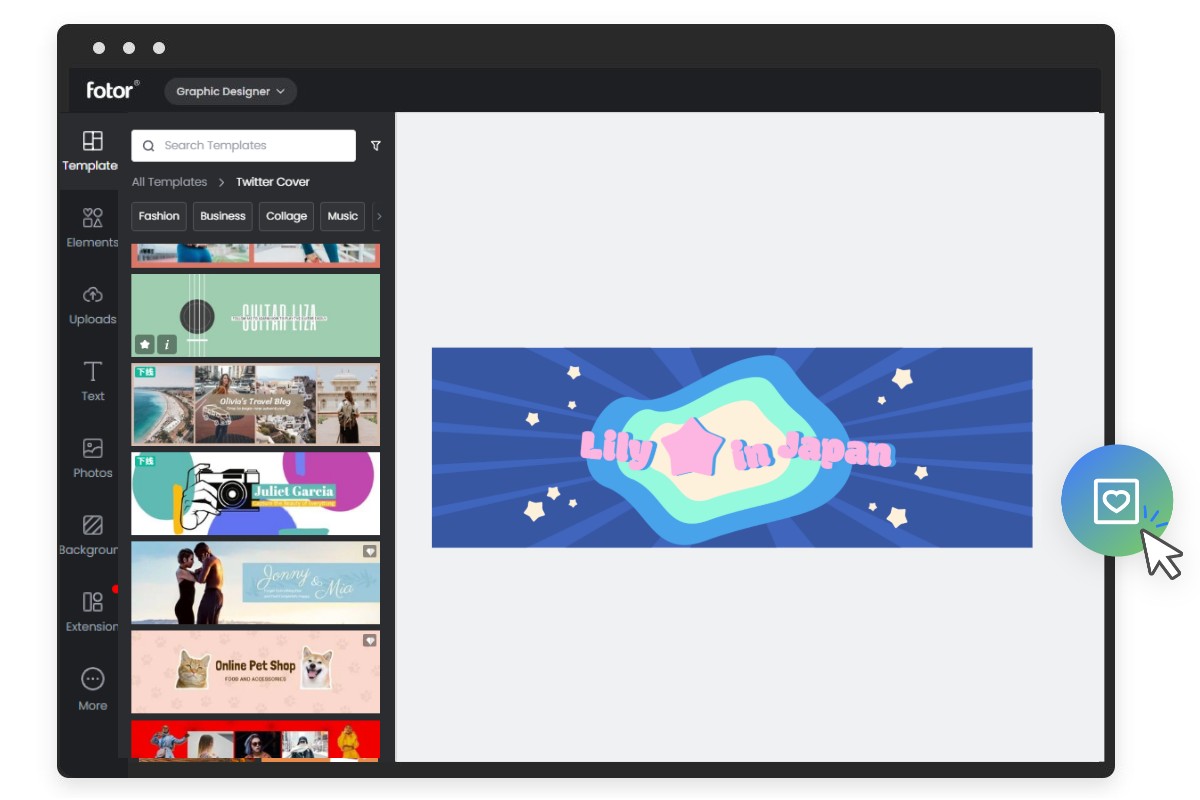 How to make a facebook cover with fotor