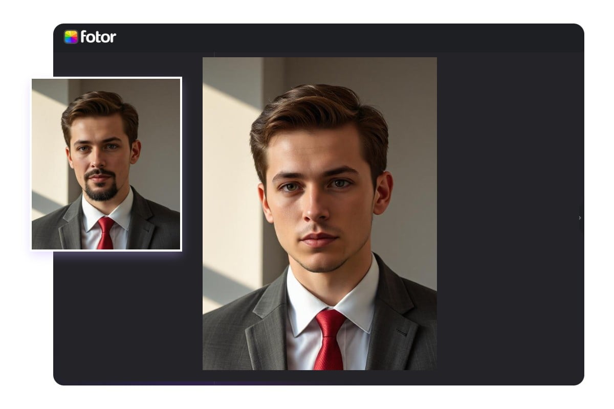 Wie kann ich Ohne-Bart-Filter von Fotor online benutzen?