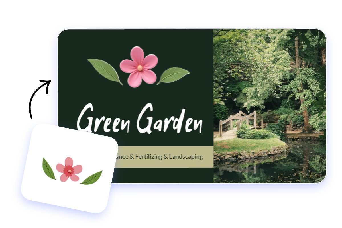 Improve brand presence by turn logo into 3 D style