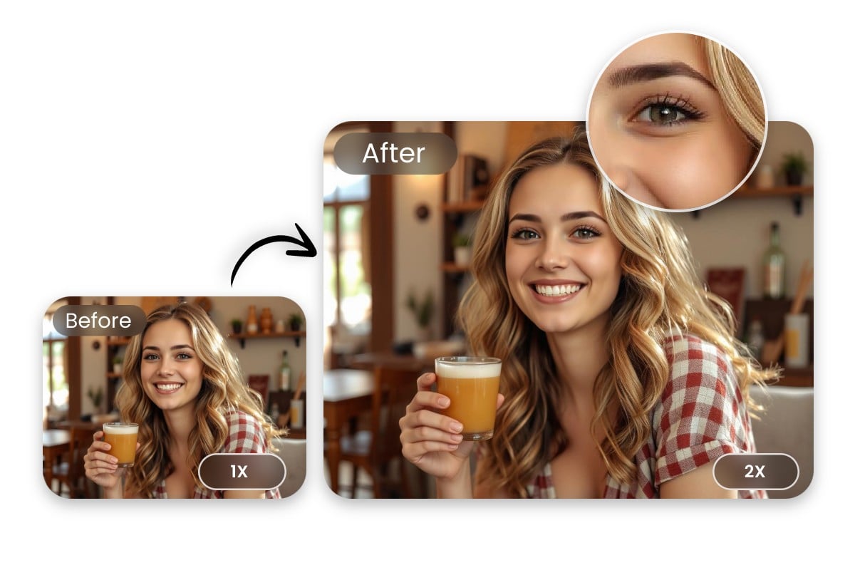 Increase image size without losing detail