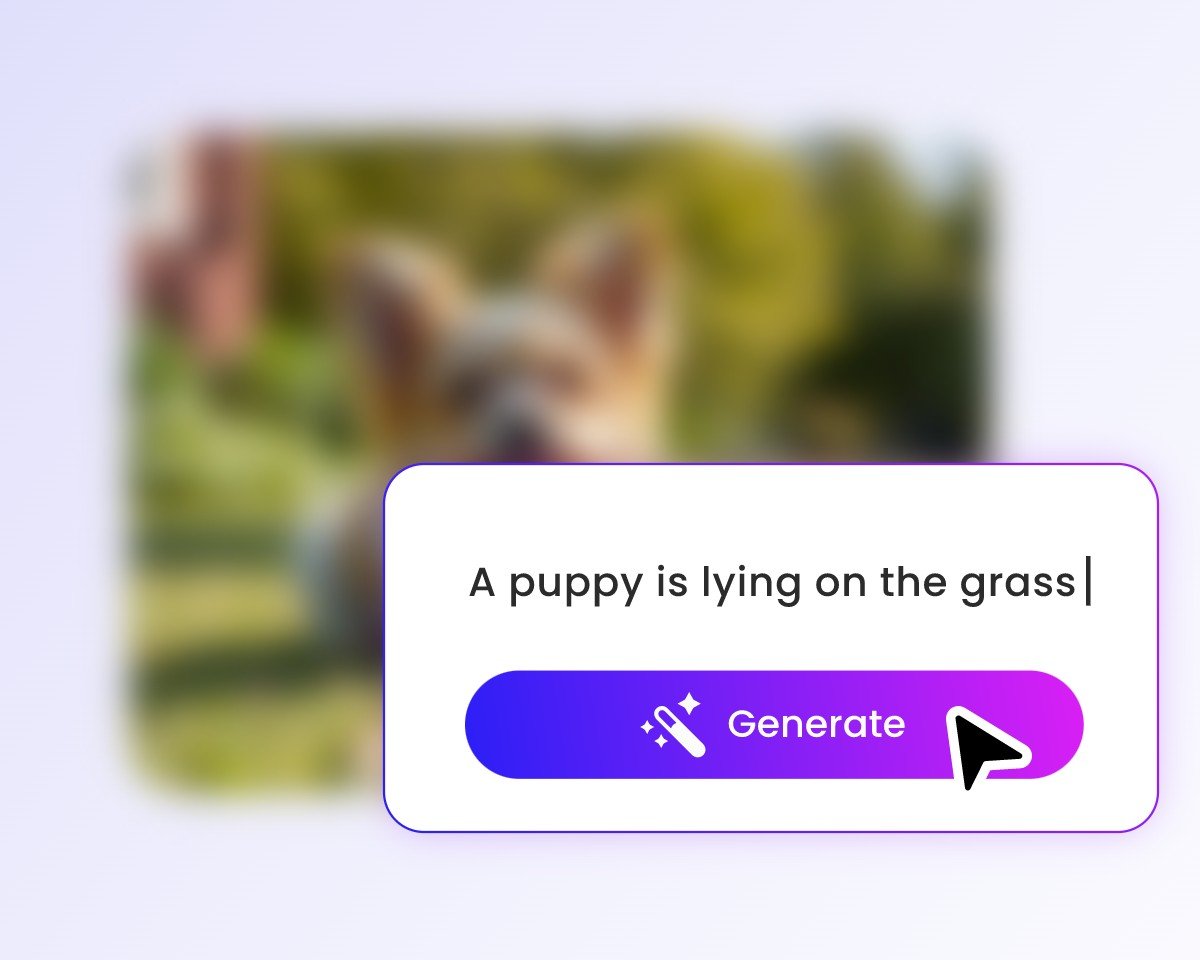 Input text in fotor to create a short video about a dog