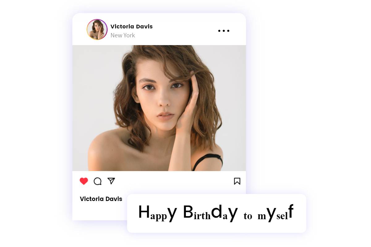 SNS投稿をかわいく目立たせる