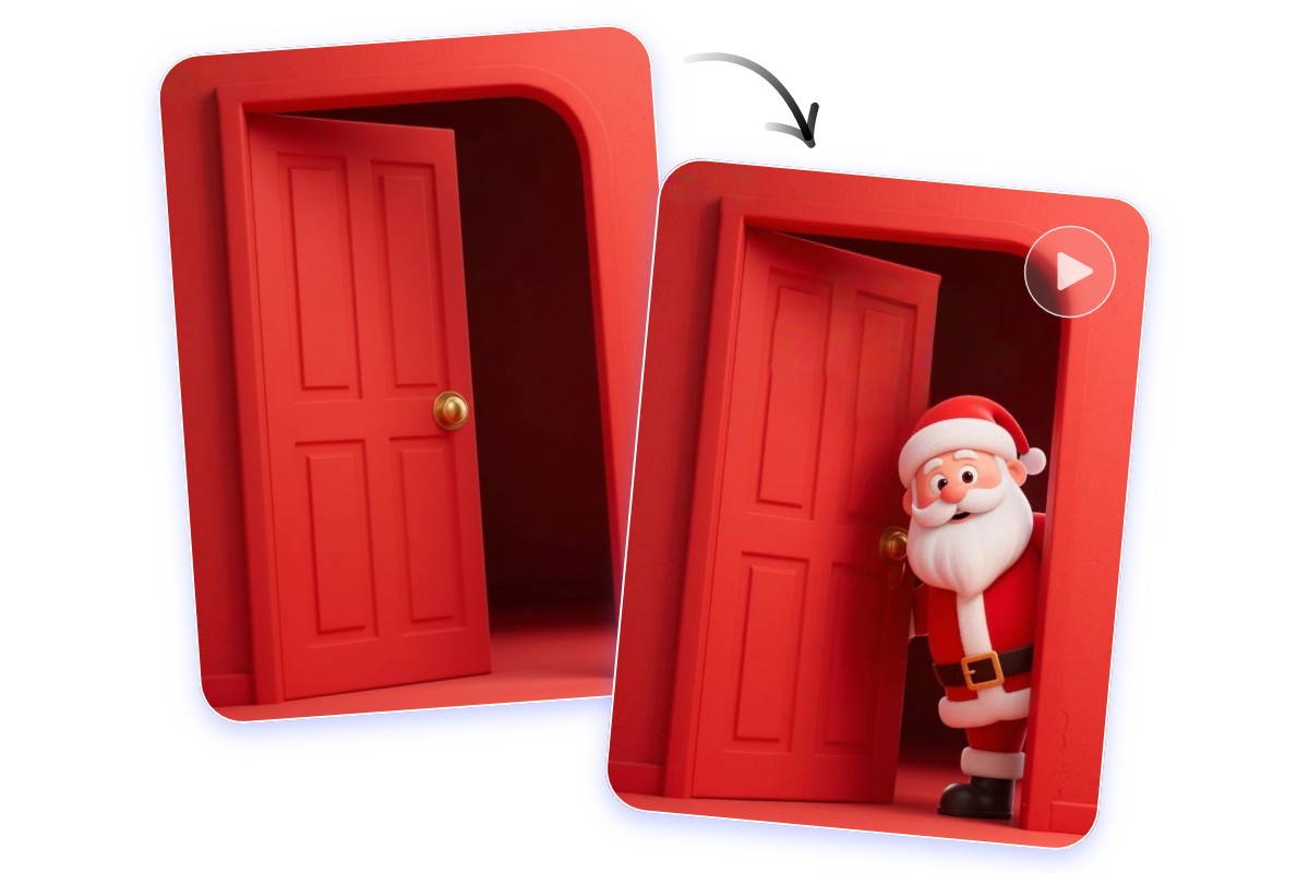 Weihnachtshintergrundbild schnell animieren