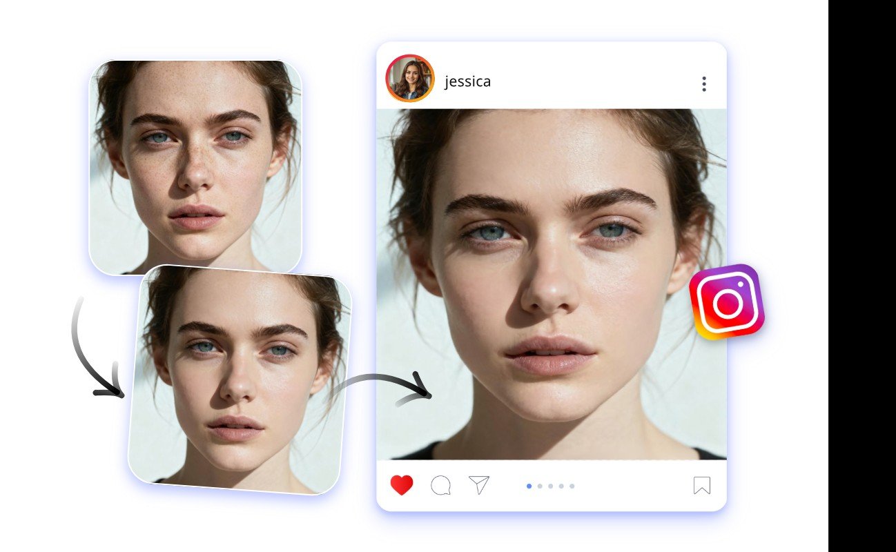 Intelligent facial beautify for uploaded images