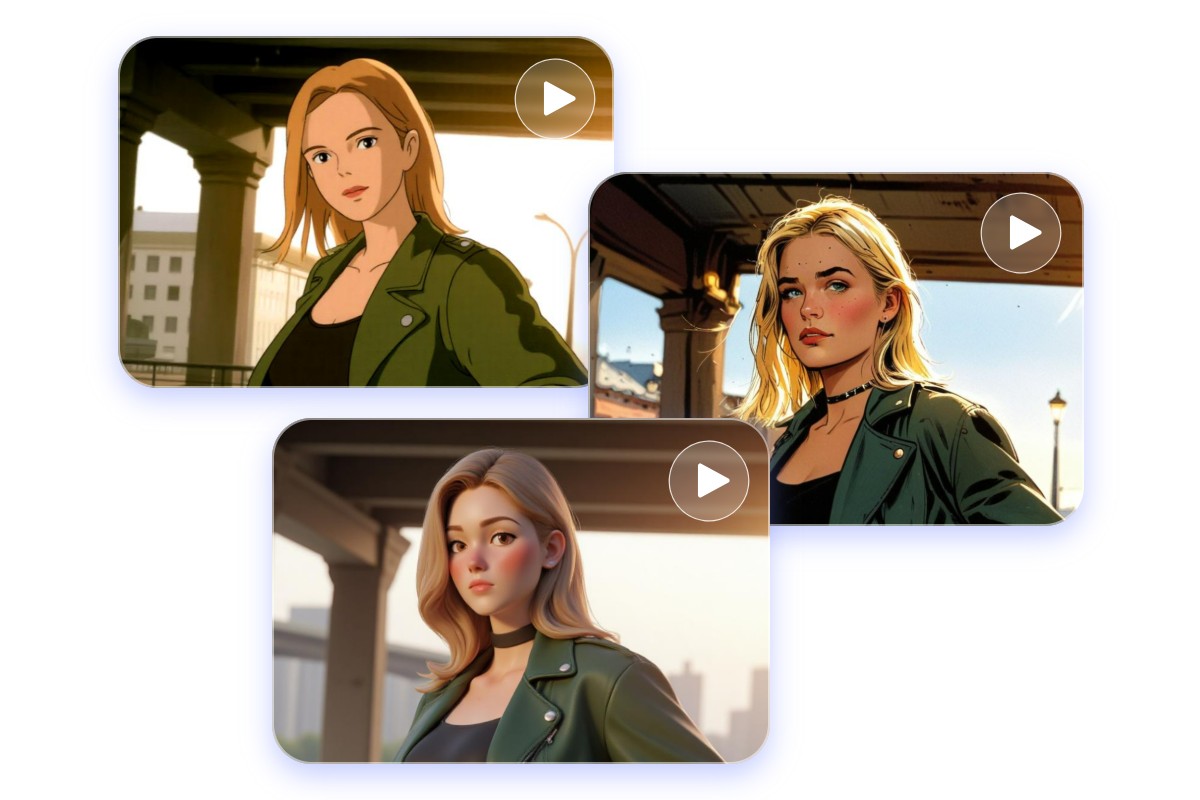 Keep character consistency across various styles