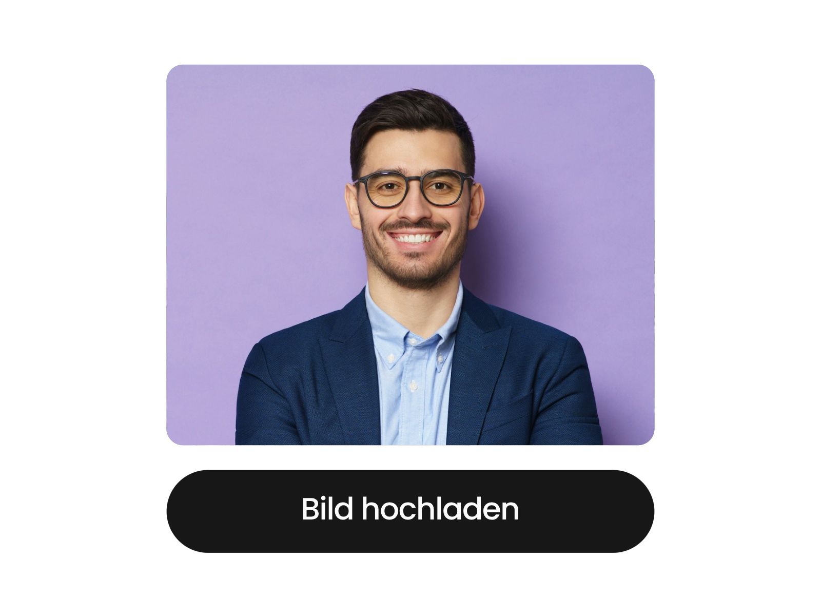 Lade ein bild mit bart hoch