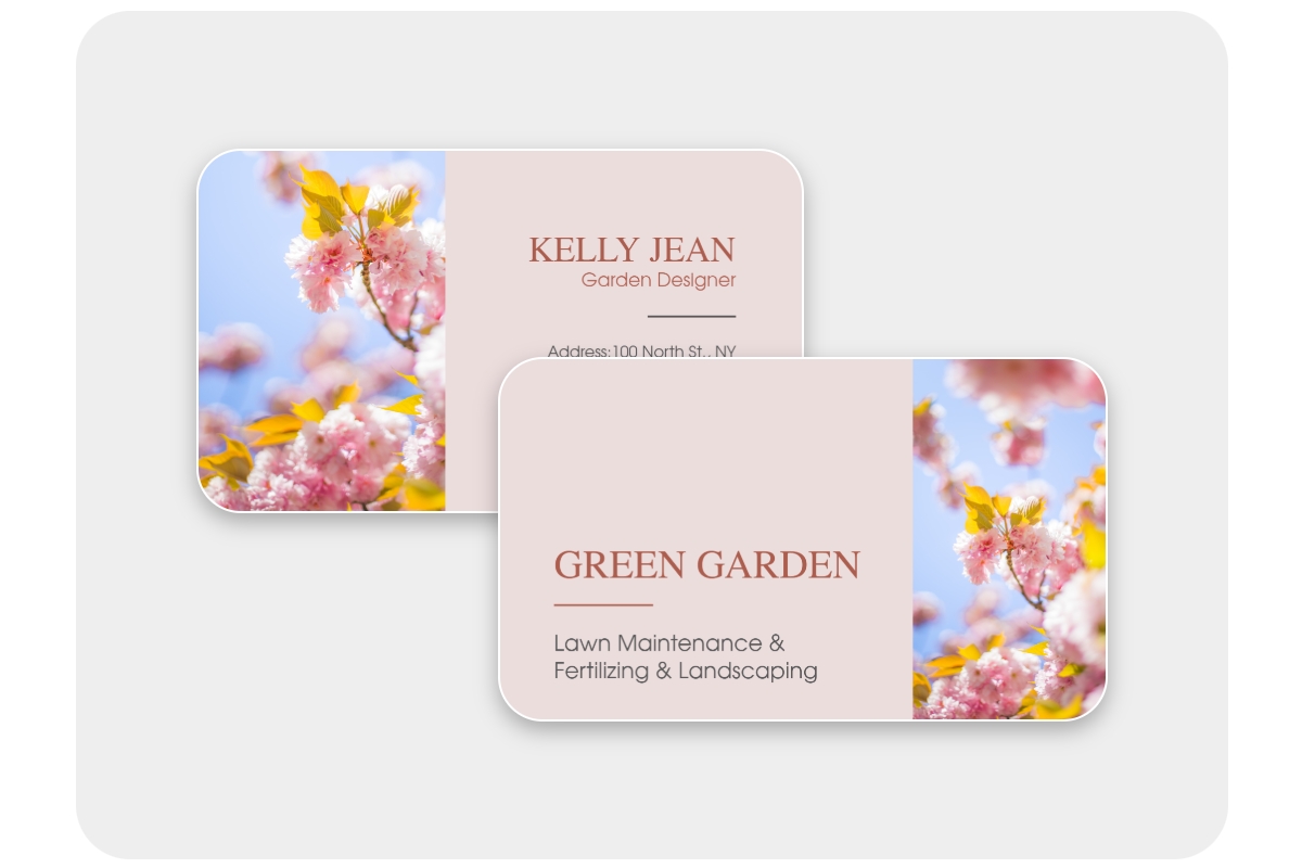 Landscaping business card templates