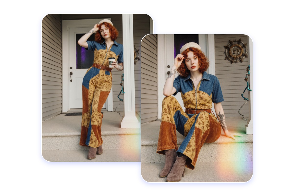 Maintain identity consistency in different ai female portrait photography results