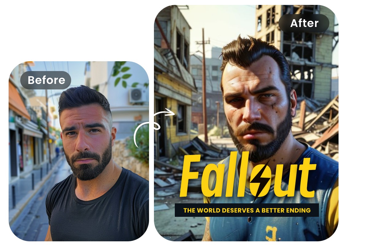 Make a fallout poster in fotor