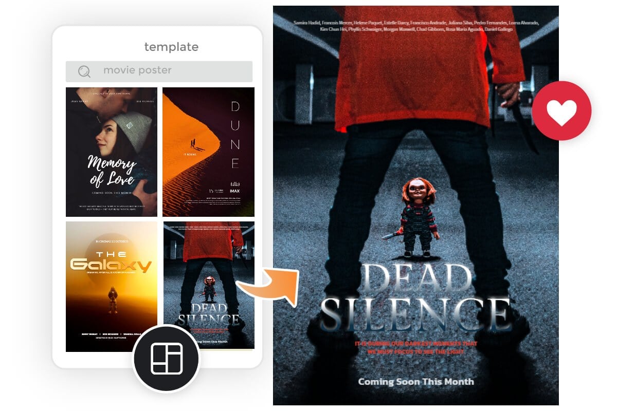 movie poster creator app