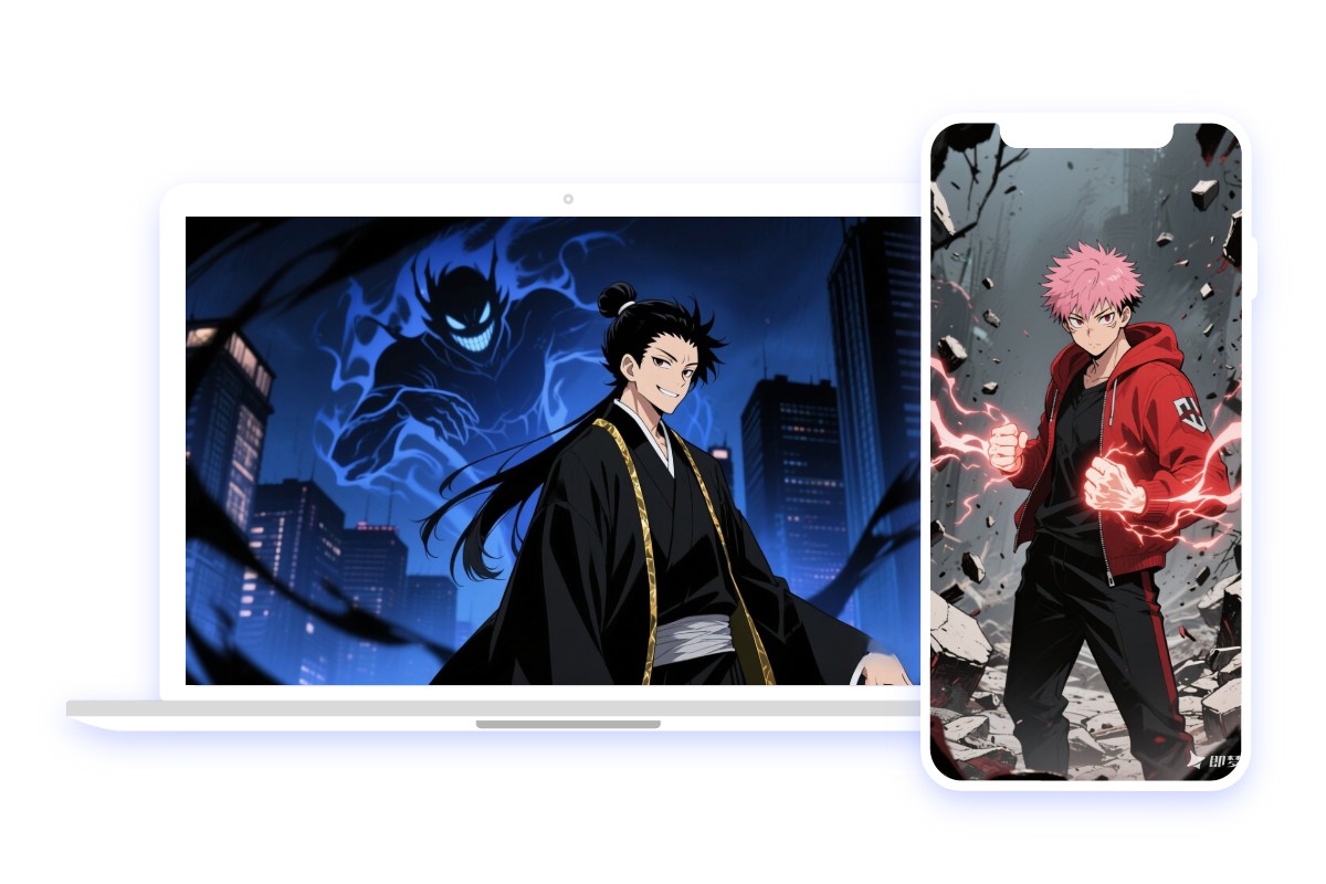 Make a jjk wallpaper for your computer and mobile