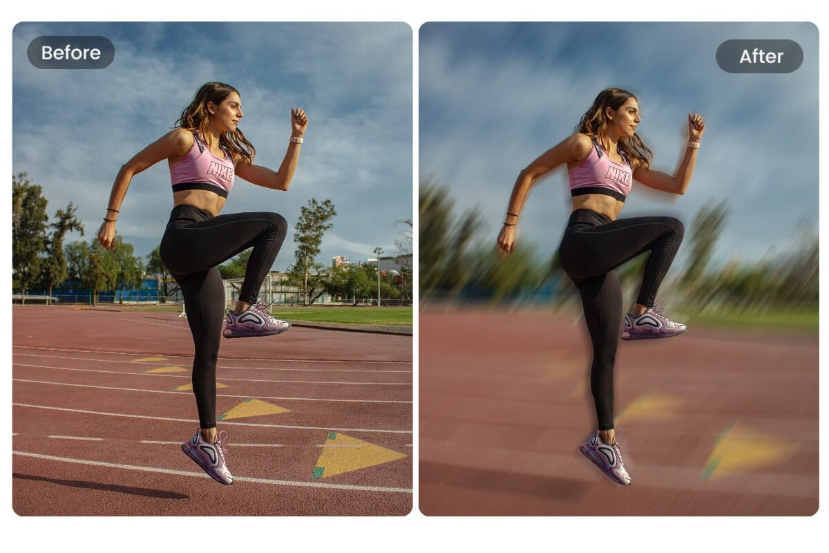 Add Motion Blur Effect to Photo Online Free