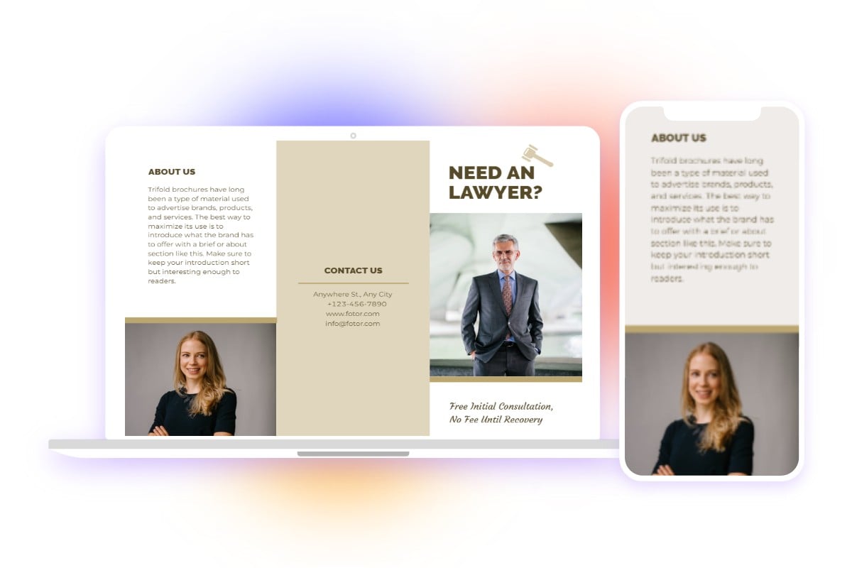 Make a pamphlet on pc and mobile with fotor pamphlet maker app