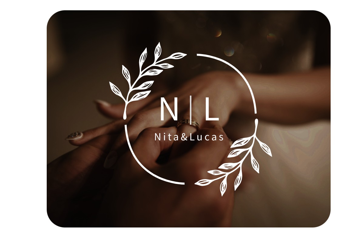 Make a wedding monogram logo for a new married couple