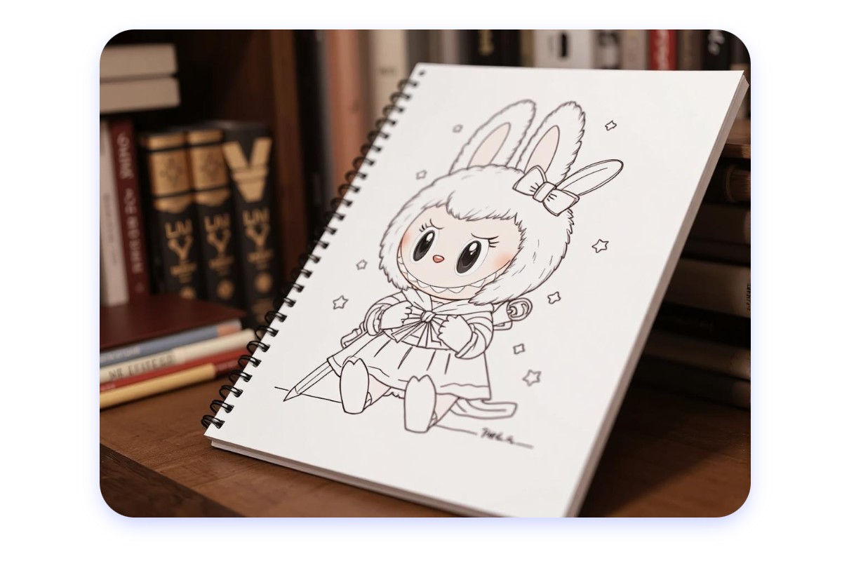 Labubu-Ausmalbilder erstellen